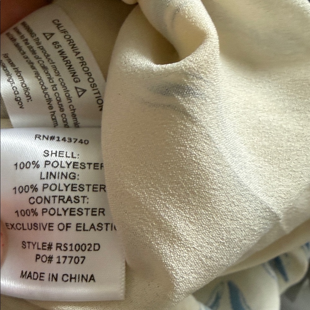Tuckernuck Hyacinth House Seaside Sabine Dress Cream Blue Size XXL Resort - Picture 13 of 13